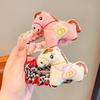 Grid Cartoon Hair Clip Large Plush Edge Clip Creative Horse Hairpins  2026 New Year