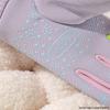 Kids' Winter Gloves: Fleece-Lined, Warm, Non-Slip, Waterproof for Skiing, Cycling, and Playing, with Cute Ribbed Cuffs and Five Finger Design.