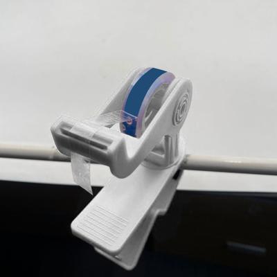 Desktop Tape Dispenser Portable Adhesive Roll Holder with Clamp for Home Office School Stationary Packaging Gift Wrapping