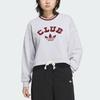 Adidas Originals FW24 Crew Sweatshirt Collegiate Collection Round Neck Loose Fit Letter Long Sleeve American Vintage Sweatshirt JD6376
