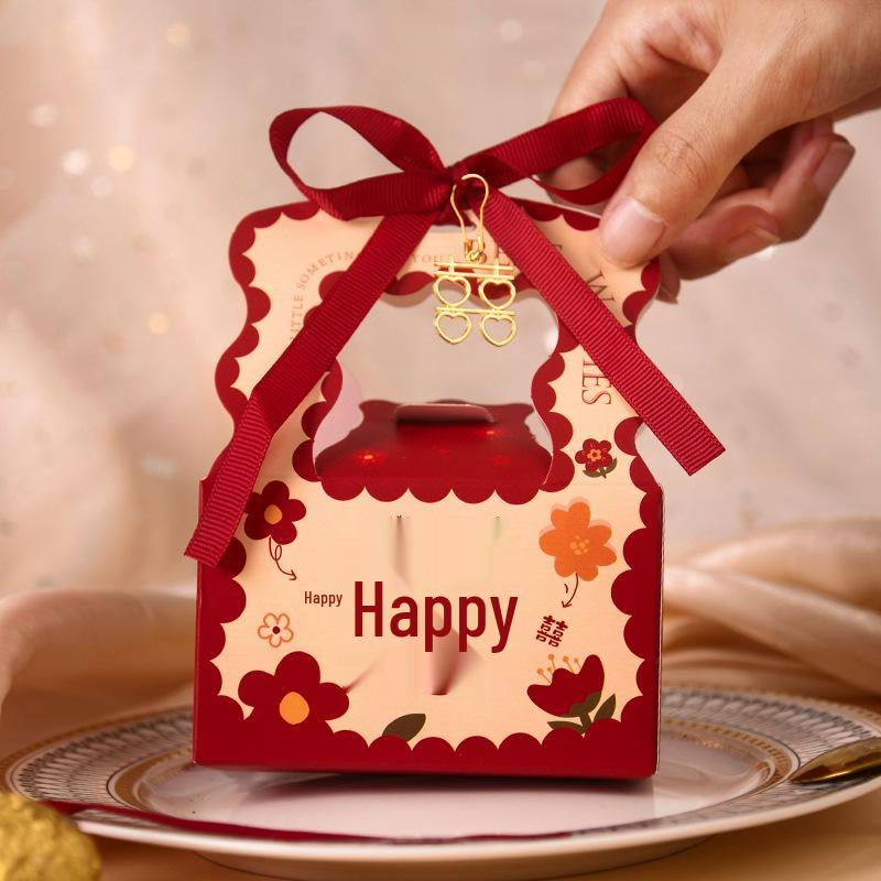 2025 New Style Handheld Wedding Candy Box for Engagements