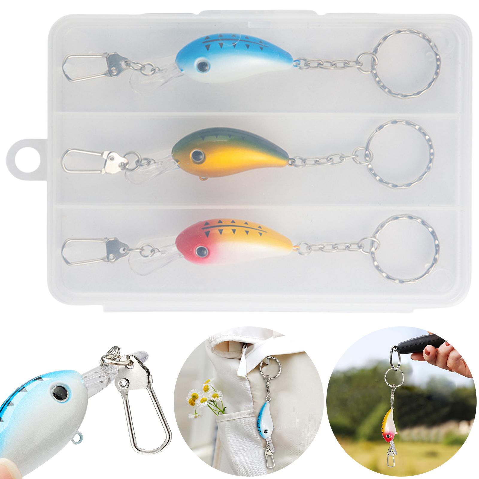 

3Pcs Fishing Lure Keychains Fishing Keychains Fisherman Key Chain Gift for Fishing Enthusiasts China Mainland