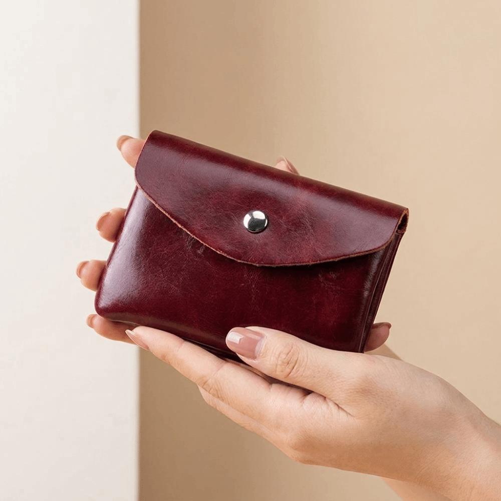 Zipper Short Wallet Hasp Mini Purse Bag Portable Leather Small Coin Pouch  Shopping