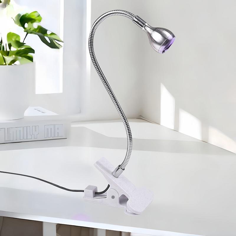 Nail Dryer Light Uv Nail Lamp For Drying Gel Nail Polish Foot Switch Clip-On Flexible Desk Mini Portable Usb For Diy Manicure