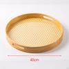 Bamboo Serving Tray with Handles Decorative Breakfast Fruit Dessert for Party