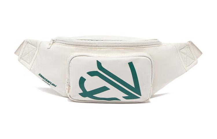 Li Ning Sports Life Collection Polyamide One Shoulder Crossbody Fanny Pack Regular Women s White ABLT054-2