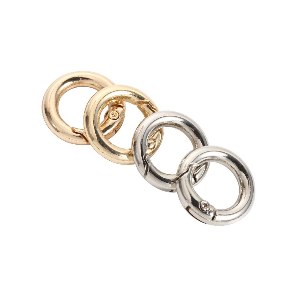 Keyring Handbags Openable Zinc Zinc Zinc Alloy Ring Buckle Snap Clasp Spring Gate O-Ring Buckle Snap Hooks