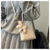 Small bag bucket bag new handbag temperament printed fashion versatile shoulder messenger bag