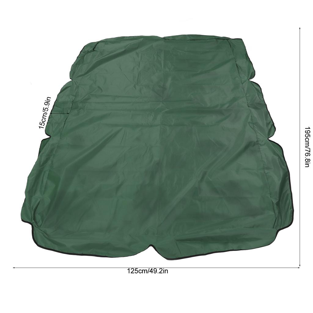 Outdoor Swing Canopy Silver Coated Oxford Cloth Waterproof Swing Chair Top Cover for Garden Sun Shade Accessory