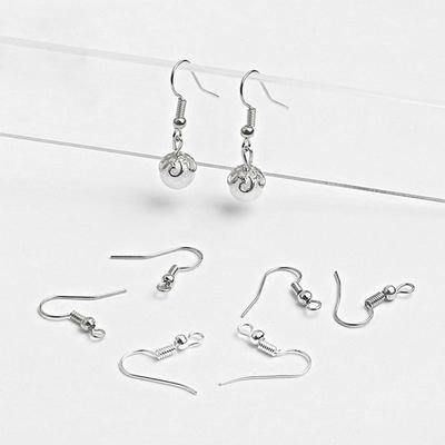Wholesale DIY 100PCS JEWELRY Making Findings Earring Hook Coil Ear Wire Hot