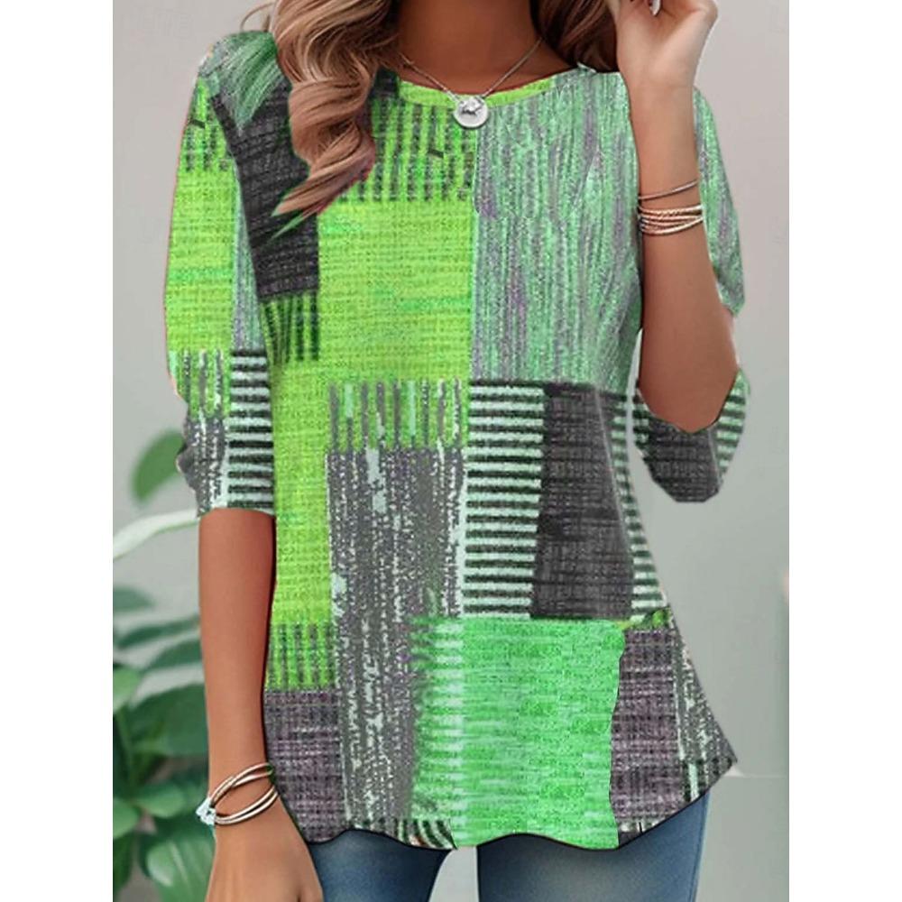 A 3D Printed Long-sleeved T-shirt for Women, Casual and Fashionable