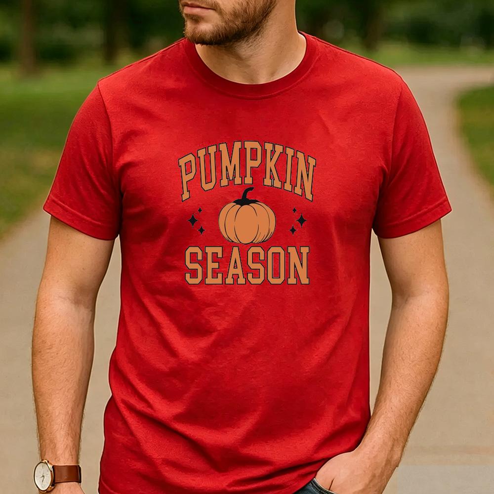 Vintage Pumpkin Season Pumpkin Spice Graphic T Shirt Unisex Cotton Short Sleeve Happy Thanksgiving Autumn Fall Casual Outfit Tee