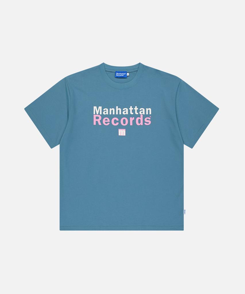 Maenhatanlekojeu Mr Classic Box Logo T-Shirt - Blue