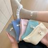 Ladies Fall and Winter with Sweet Cotton Label Candy Colored Wool Medium Tube Pile Socks