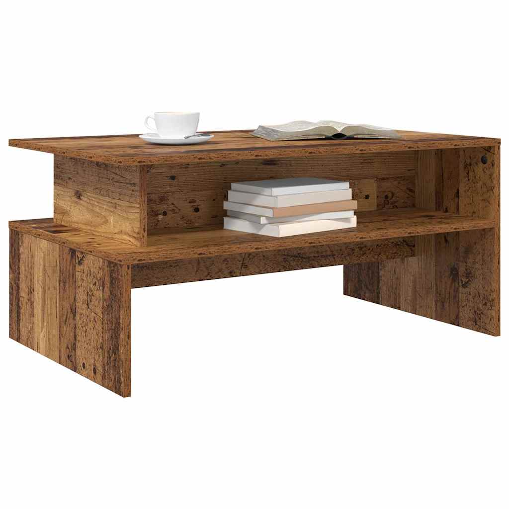 Coffee Table Reclaimed Wood 90 x 55 x 42.5 cm Engineered Wood