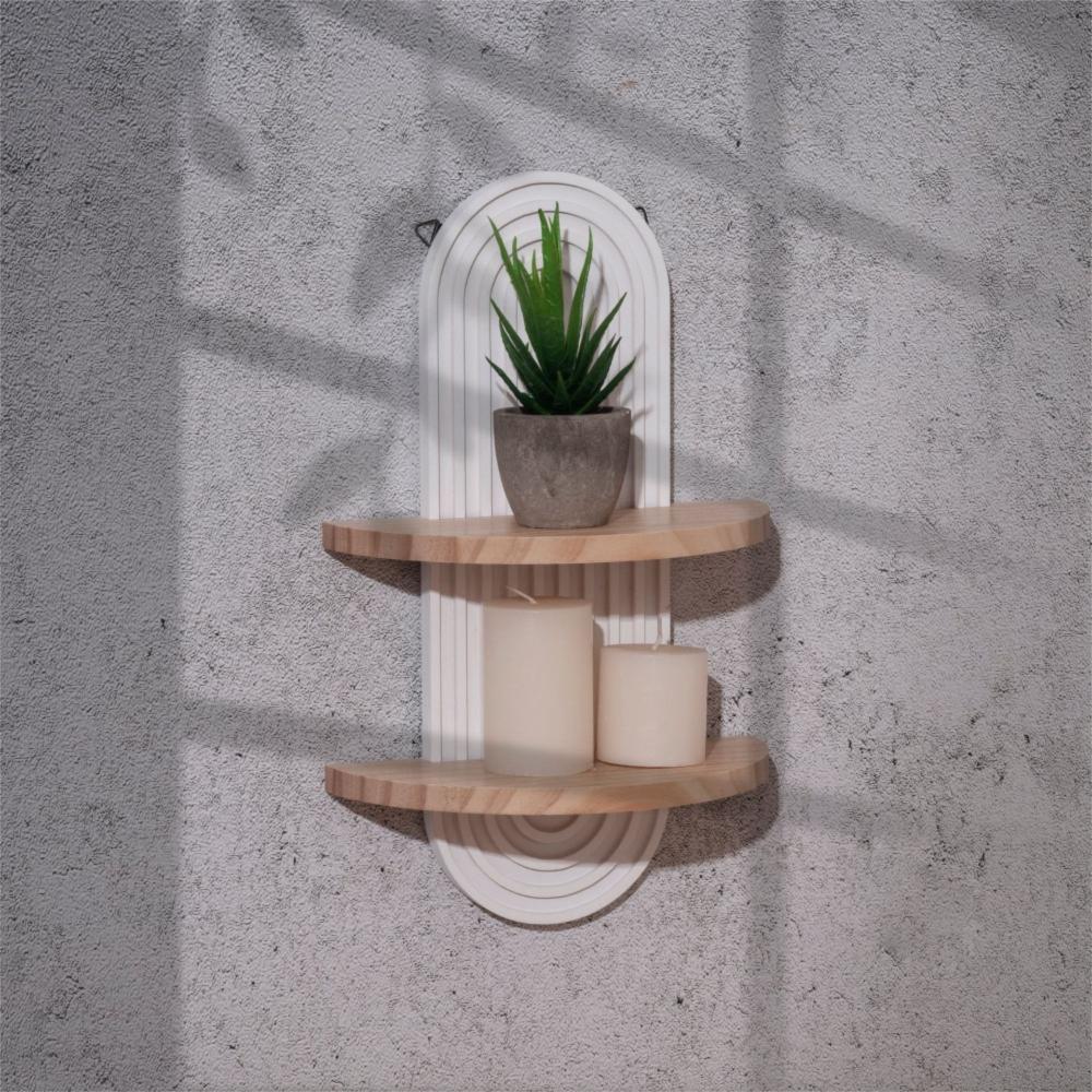 Natural Wood Bohemian Floating Shelves Bohemian Style Hanging Shelf  Living Room Decor