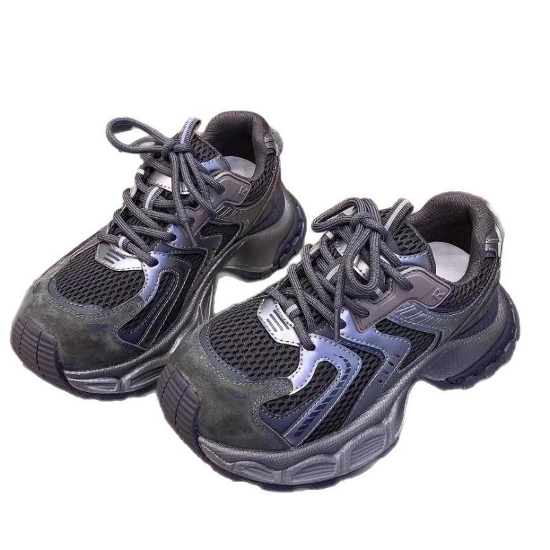 Leather Daddy shoes women's autumn new thick-soled heightening women's shoes fashionable versatile casual sports shoes