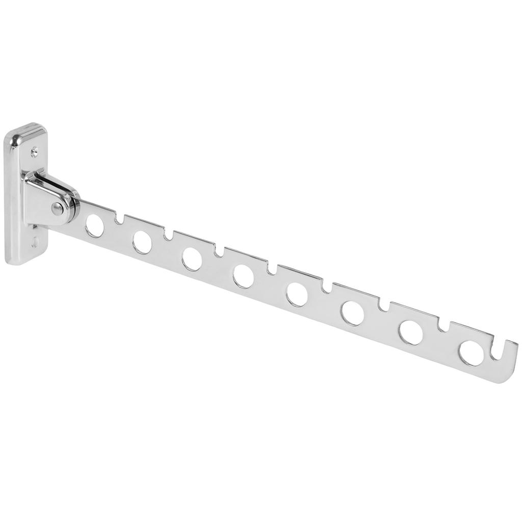 8/10 Holes Stainless Steel Clothes Rack Hook Foldable Clothes Hanging Rod Multi-Purpose Clothes Drying Rack for Closet Storage