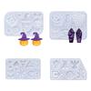 Halloween Thema Ohrringe Form mit Kürbis Geist Design Anhänger Formen Silikon Textur Geeignet für Schmuckherstellung