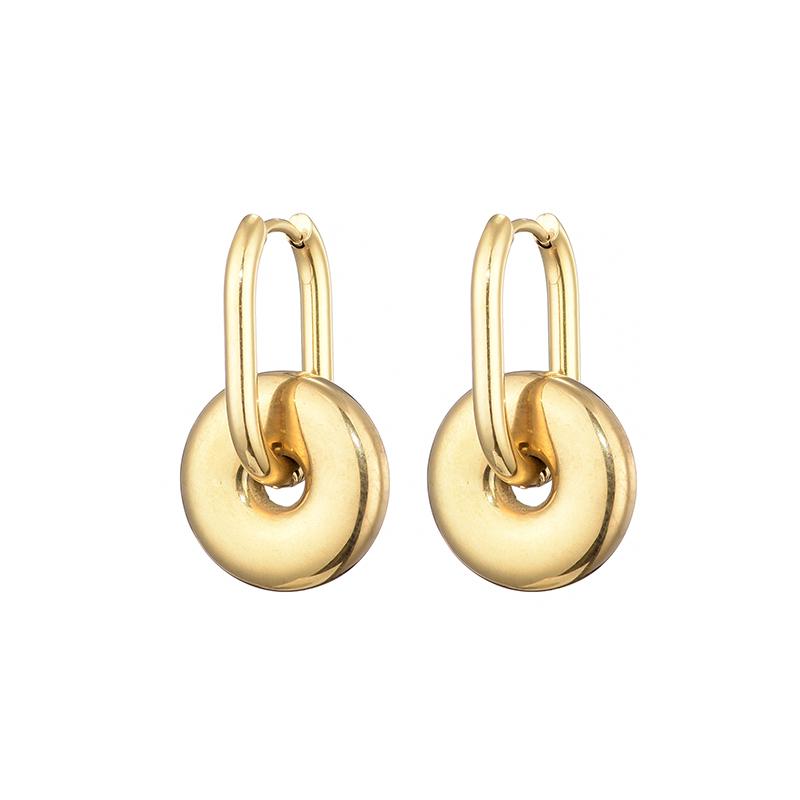 Classic Stainless Steel Heart Star Hoop Earrings For Women Punk Hip Hop Gold Silver Color Y2K Jewelry Female Earrings Oorbellen