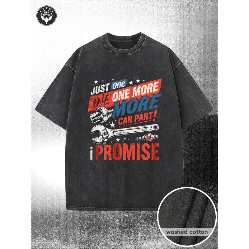 

Retro Car Parts And Mechanical Pattern Men s Summer T-Shirt - Washed Cotton Soft Street Style Short Sleeve,Casual Round Neck Design,For Everyday Wear S чёрный