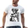 Anime Cyborg Woman (grayscale) T-Shirt Printed T Shirts for Man G Man T Shirts for Men T-Shirt