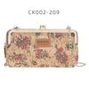 Baellerry Women's Long Purse Fashion Cell Phone Bag Printed Wallet with Metal Chain Multifunctional Crossbody Bag