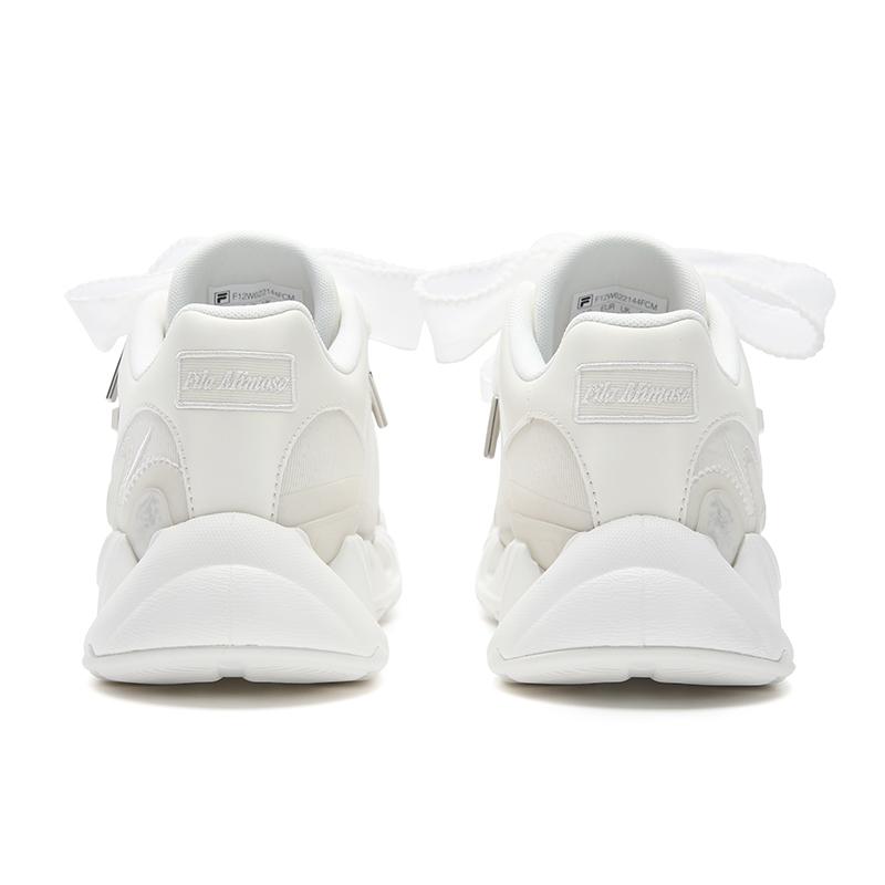Fila Vetta Series WD Fashionable Minimalist Classic Versatile Comfortable Casual Thick Sole Hollow Design Dad Shoes Women Sneaker F12W622144FCM