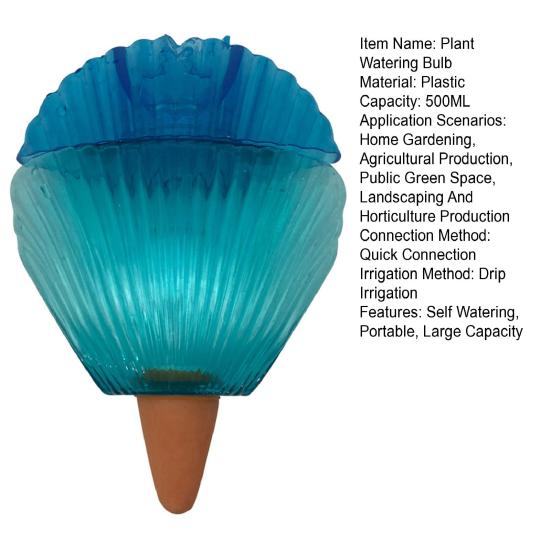 İç ve Dış Mekan Bitkileri İçin Kendi Kendine Sulayan Ampuller Kabuk Şekilli Otomatik Bitki Sulayıcı Sivri Uçlar Yavaş Salımlı Sistemli Ev Bahçe Bitki Dekorasyonu İçin