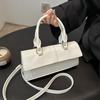 New Arrival Faux Leather Square Shoulder Bag Magnetic Closure Crossbody Handbag for Women