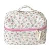 Cotton Heart Gray Bunny Makeup Bag With Cartoon Animal Print For Daily Use