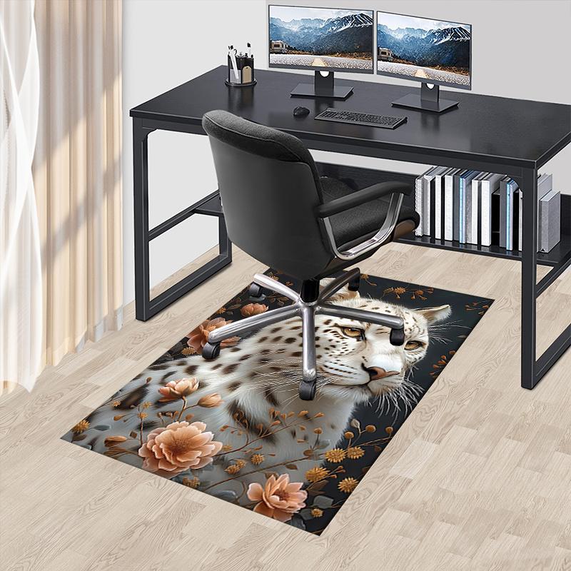 

Cheetah Theme Chair Mat: Office Carpet - Oversized Rug for Home Decor, Sofa Mat, Desk Protector, Gift Idea for Any Room0210A 60cm by 90cm