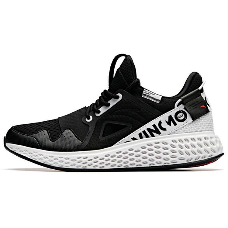 

new Anta Cushioning Low Top Running Shoes Men s Black White 40