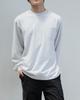 WORTHWHILE MOVEMENT Stitch Pocket Long Sleeve Tee (White Melange)