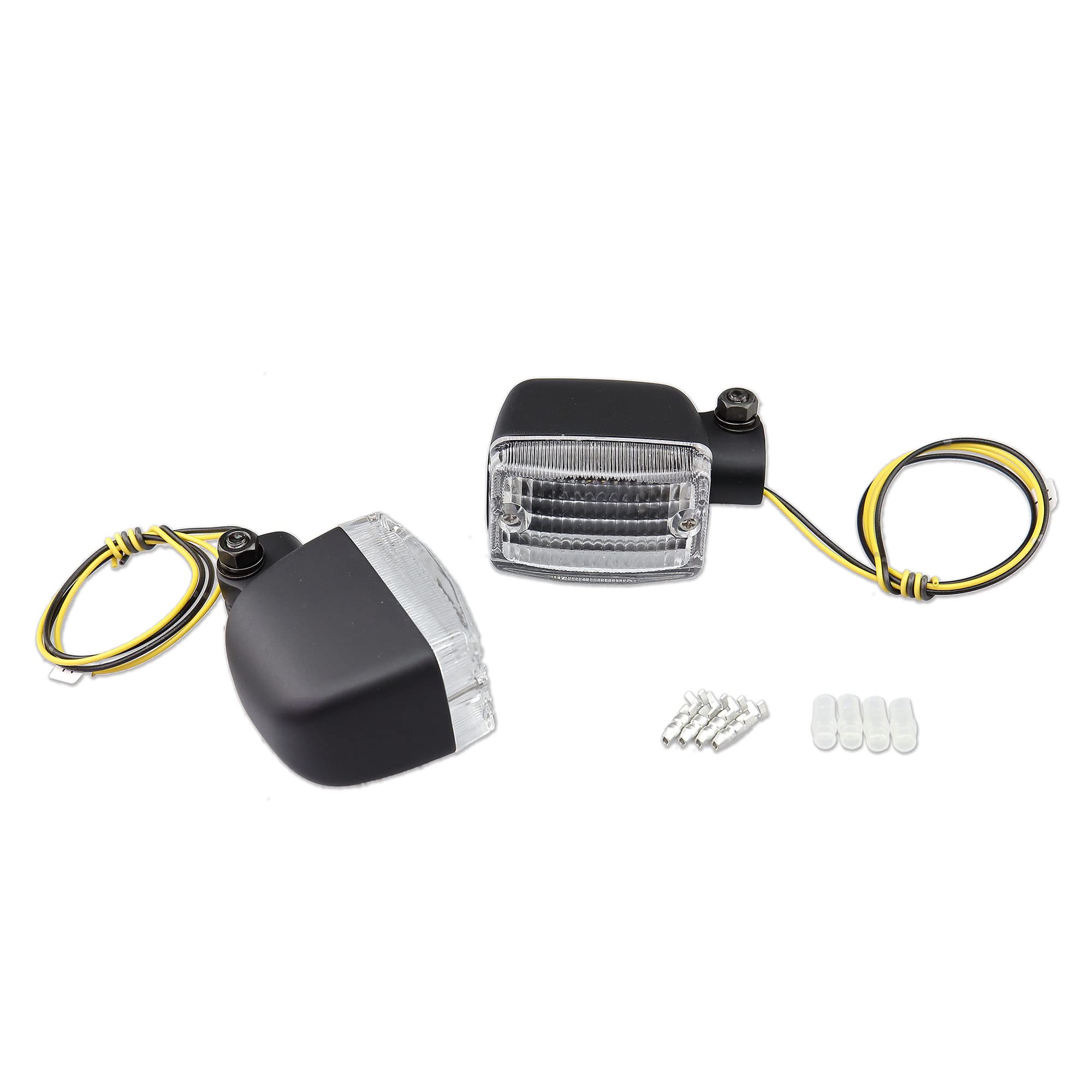 

Kijima Motorcycle Parts Turn Signal Lamp Square Type Black Lens Universal #470 Body/Clear 219-5188