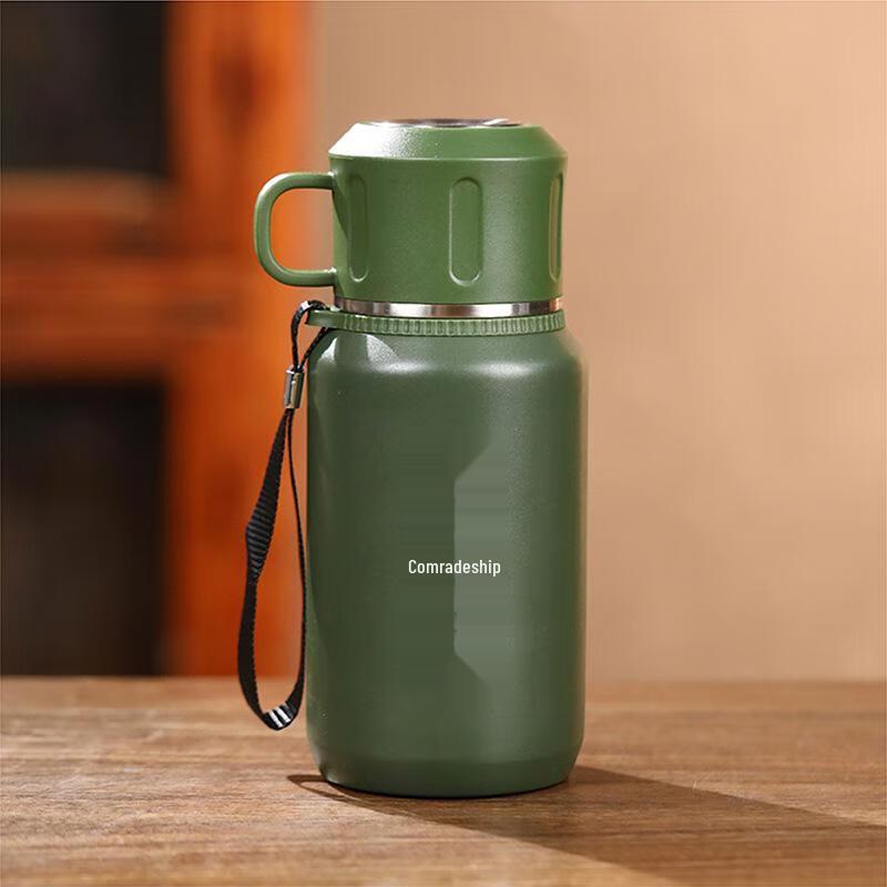 Min Nai 316 Stainless Steel Veteran Theme Insulated Water Bottle