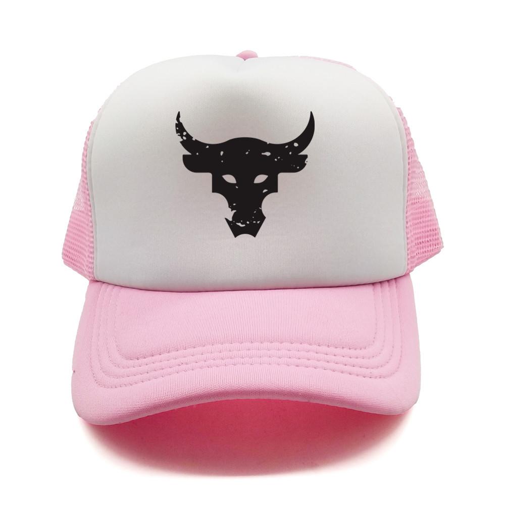 Dwayne Johnson Brahma Bull Tattoo Trucker Cap Unisex Baseball Caps Cool Summer Mesh Net Dwayne Johnson Hat Snapback Hats MZ