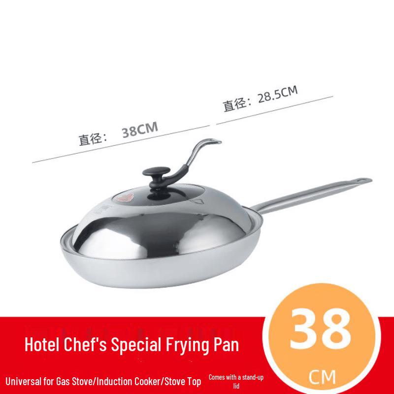 LIEI Non-stick Flat Bottom Frying Pan 38CM