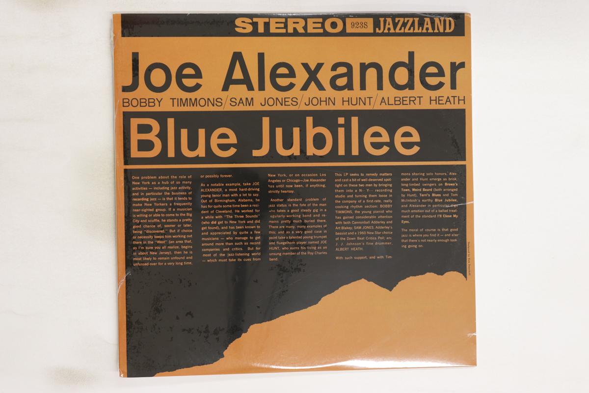 

LP Record JOE ALEXANDER - Blue Jubilee JLP923 JAZZLAND US Jazz Used