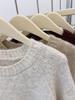 Women's Soft Long Sleeve Knitted Sweater - Loose Fit, Solid Color Pullover for Autumn/Winter