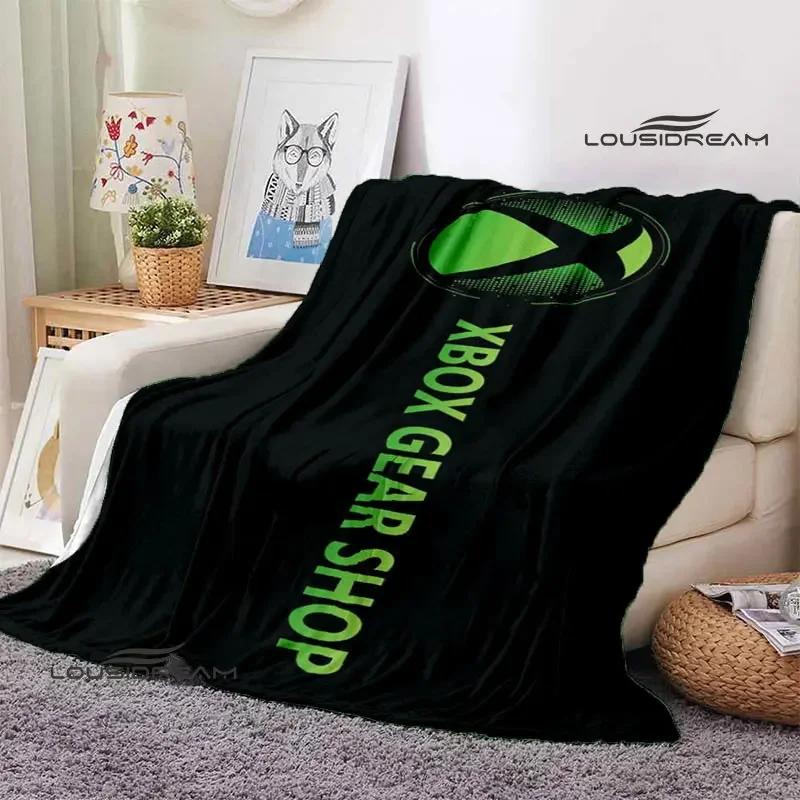 X-BOX LOGO printing blanket Flange Warm and beautiful blanket soft comfort bed blanket Home travel blanket birthday gift