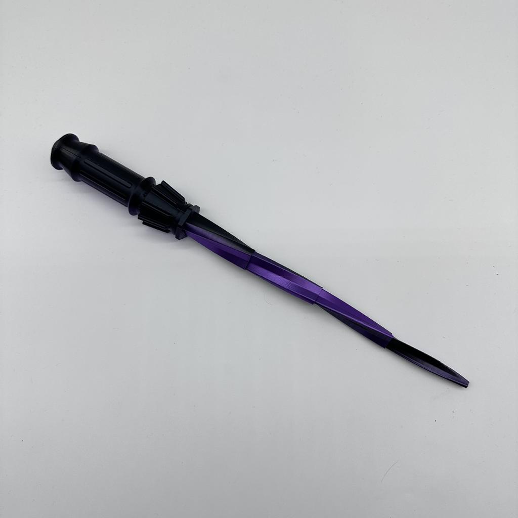 3D Printed Simulation Gravity Sword For Kids Retractable Toy Knife Plastic 3D Pringting Spiral Sword Cosplay Fidget Toy For Boys