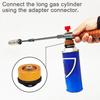 22.4" Long Propane Weed Torch Detachable Long Arm Cooking Torch for Garden Wood Melting Ice Snow Roofing Outdoor