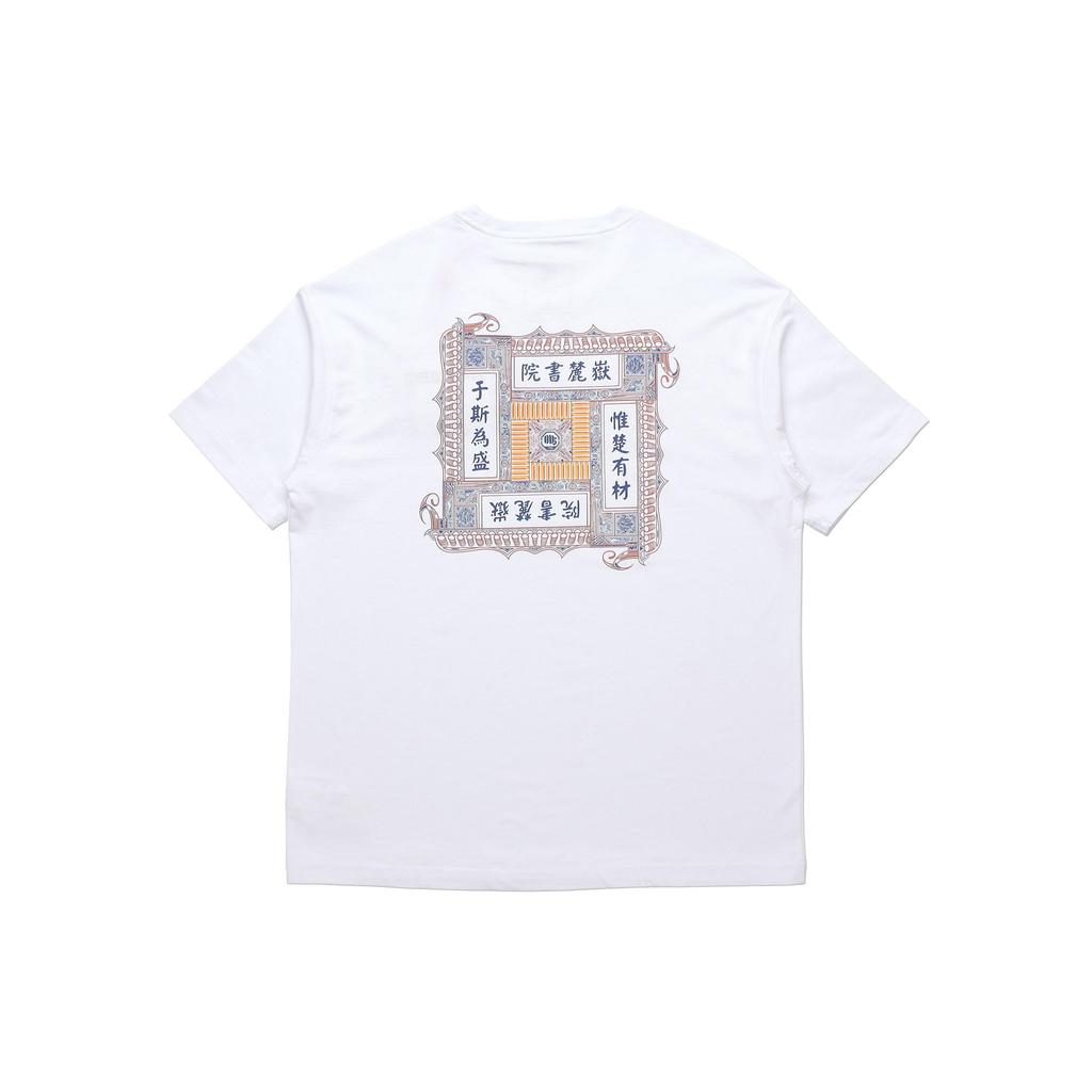 Li Ning T Shirts Men's White Crew Neck Moderate Straight Fit AHSQ541-1