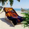 Sun & Moon Jester Anime Print 2D Flat Print Beach Towel, Large Soft Quick Dry Towel for Beach Camping SwimmingZSTJ0915373