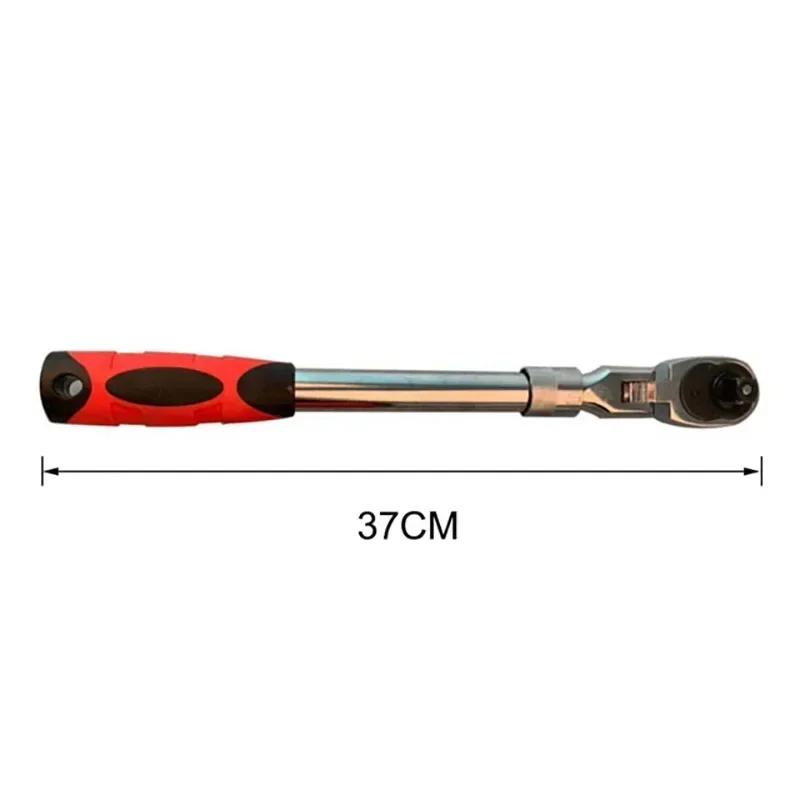1/4 1/2 3/8 and 72 Teeth Carbon Steel Retractable Ratchet Wrench, Automatic Quick Release Wrench, Multifunctional Manual Tool