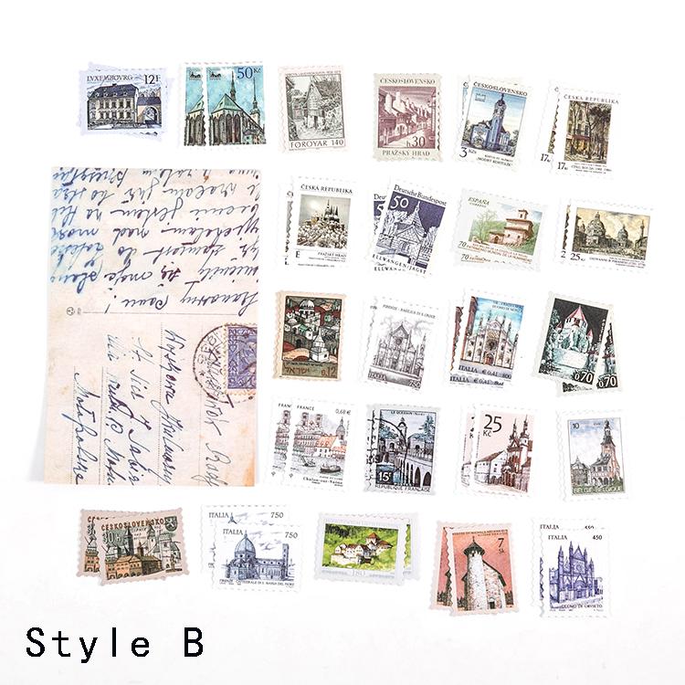 

Mr. Paper 46Pcs/Bag Vintage Botanical Stickers Nostalgic Literature Art Stamps Hand Account DIY Material Decorative Stickers