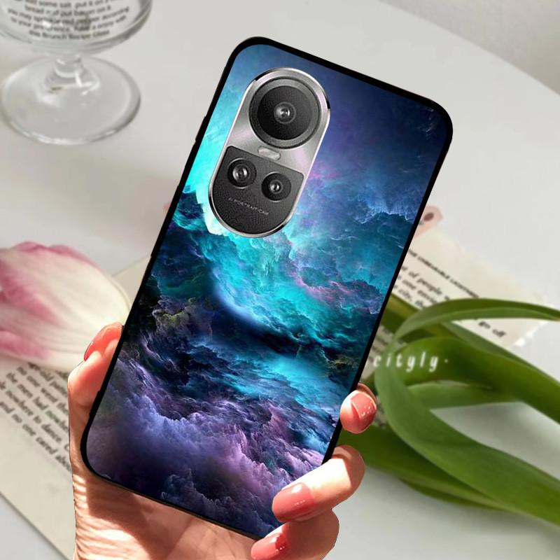 For Oppo Reno 10 5G CPH2531 Case Reno10 Shockproof Soft TPU Silicone Phone Cover For Oppo Reno 10 Pro 5G CPH2525 Funda Cartoon