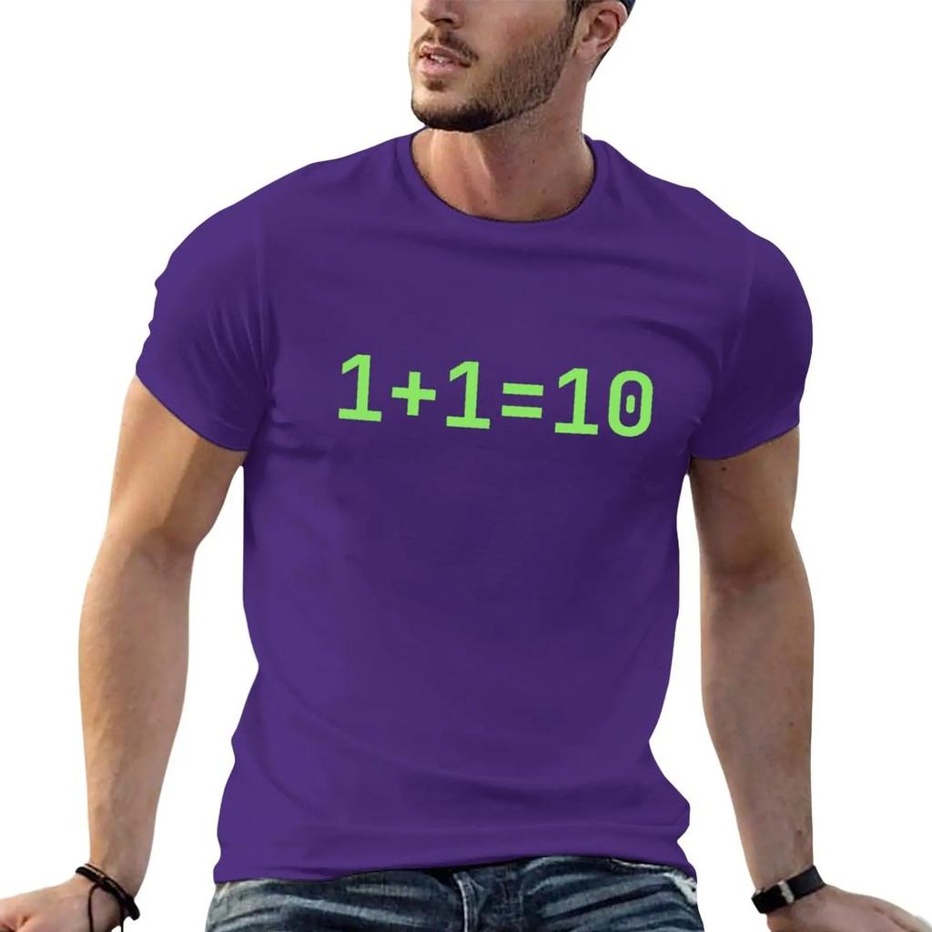1 + 1 = 10 T-Shirt oversizeds shirts graphic tees tops tall t shirts
