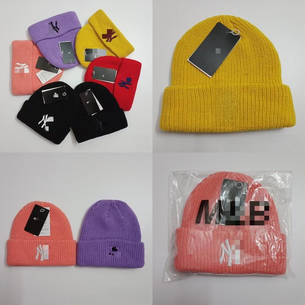 Girl Knitted Embroidery Cap Black Hat No Brim Warm Beanie Winter Casual Wear